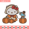 Hello kitty pumpkin Embroidery Design, Hello kitty Embroidery, Embroidery File, Anime Embroidery, Digital download.jpg