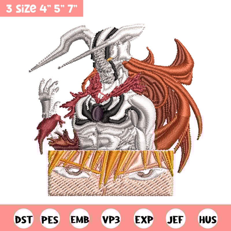 Ichigo demon Embroidery Design, Bleach Embroidery, Embroidery File, Anime Embroidery, Anime shirt, Digital download.jpg