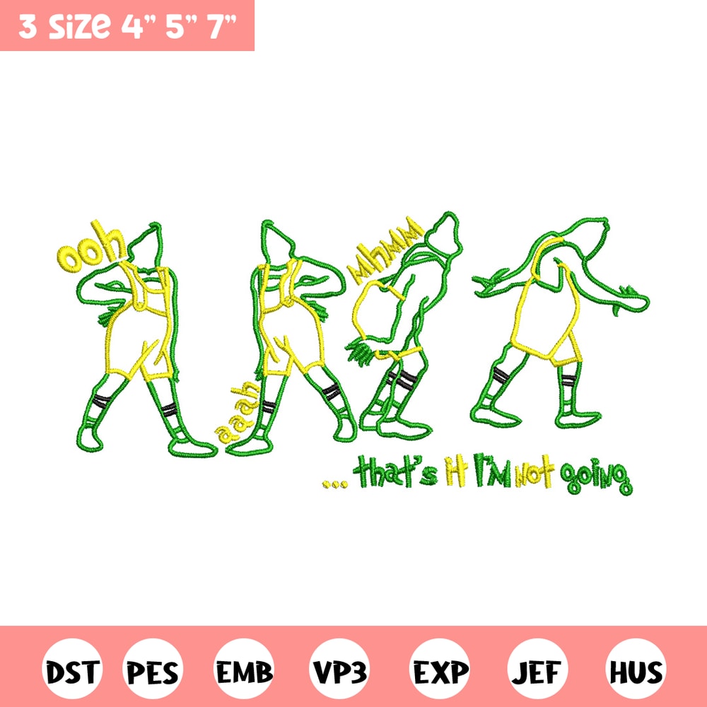 IM not going embroidery design, Grinch embroidery, Chrismas design,Embroidery shirt, Embroidery file, Digital download.jpg