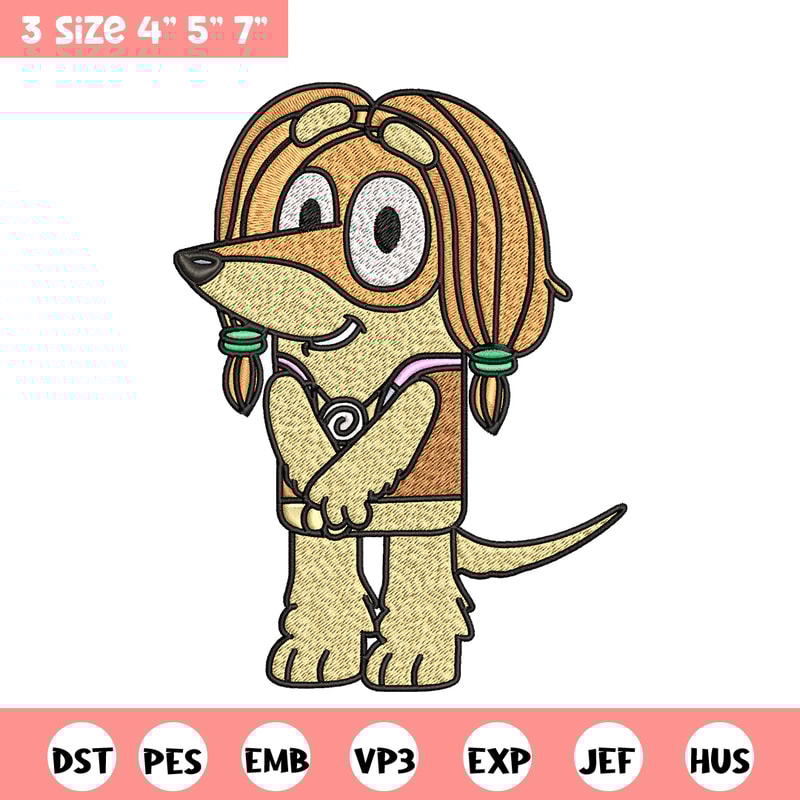 Indy Bluey Embroidery, Bluey cartoon Embroidery, Embroidery File, cartoon design, cartoon shirt, Digital download..jpg