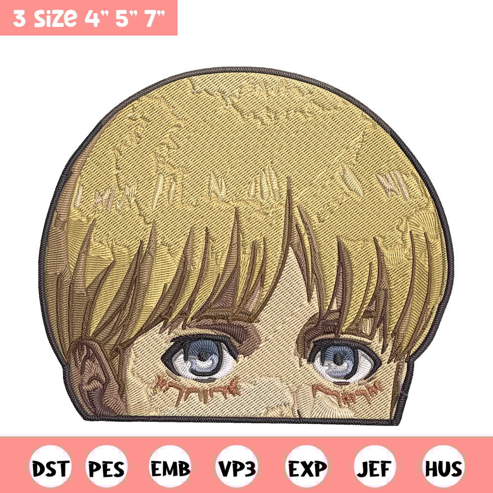 Armin Peeker Embroidery Design, Aot Embroidery, Embroidery File, Anime Embroidery, Anime shirt, Digital download..jpg