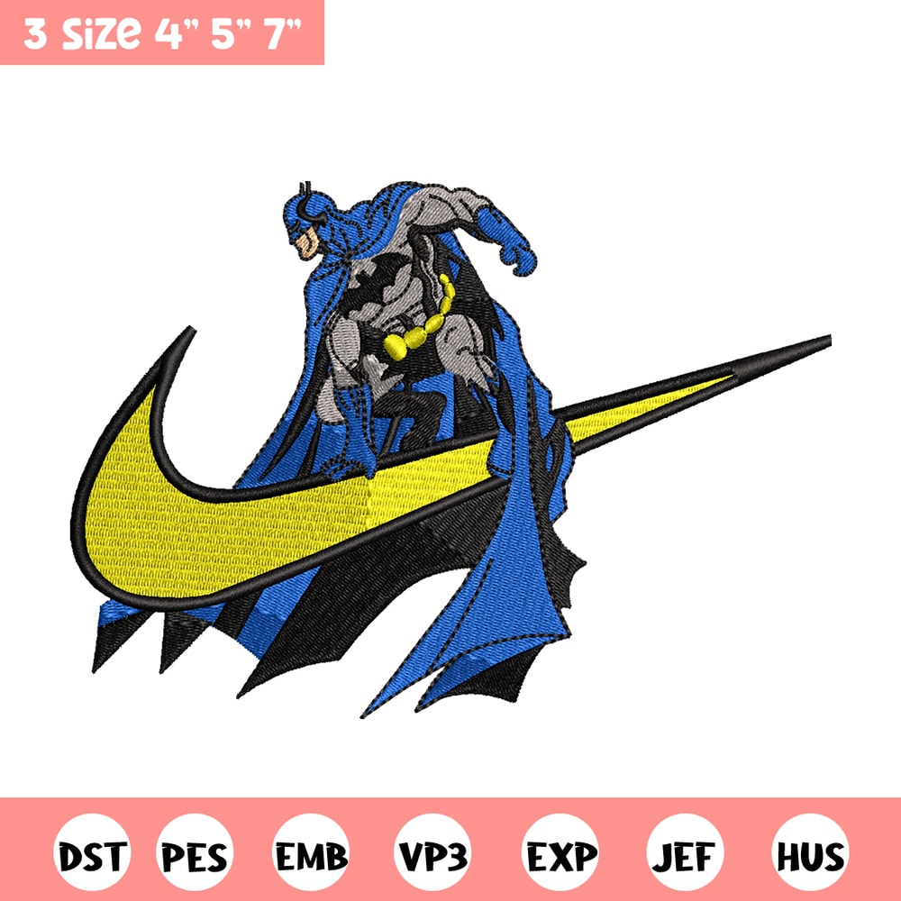 Batman Nike Logo embroidery design, Batman embroidery, Nike design, Logo shirt, movie shirt, digital download.jpg