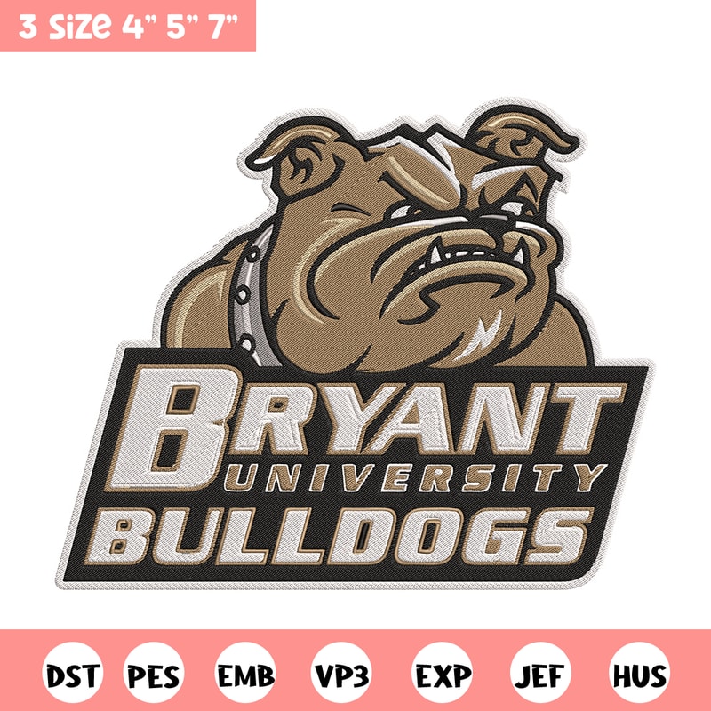 Bryant Bulldogs mascot embroidery design, NEC embroidery,Sport embroidery, logo sport embroidery, Embroidery design.jpg