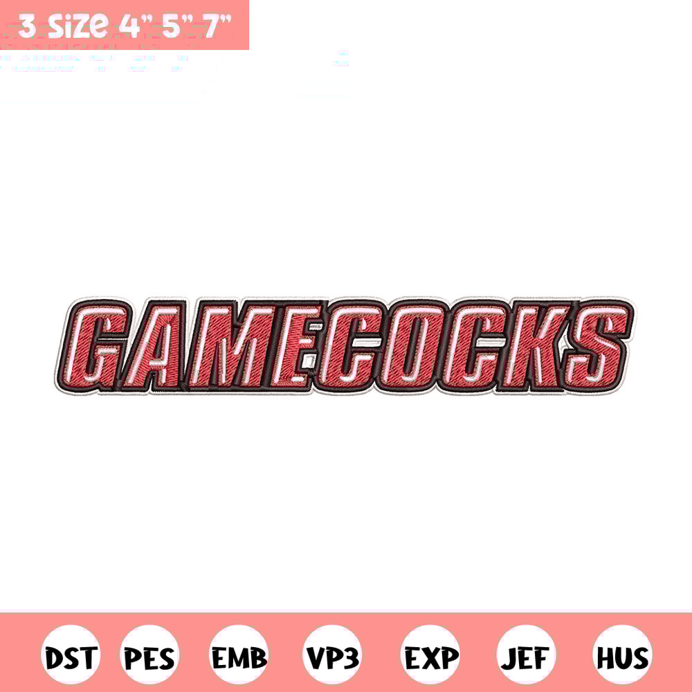 Gamecock logo embroidery design, Logo embroidery, Sport embroidery, logo sport embroidery, Embroidery design.jpg