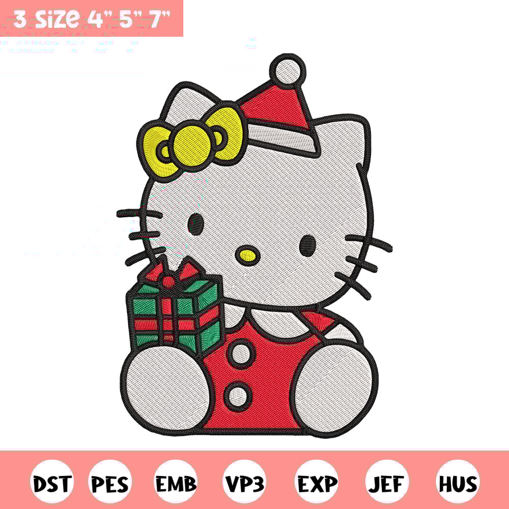 Hello kitty chrismas Embroidery Design, Hello kitty Embroidery, Embroidery File, Anime Embroidery, Digital download.jpg