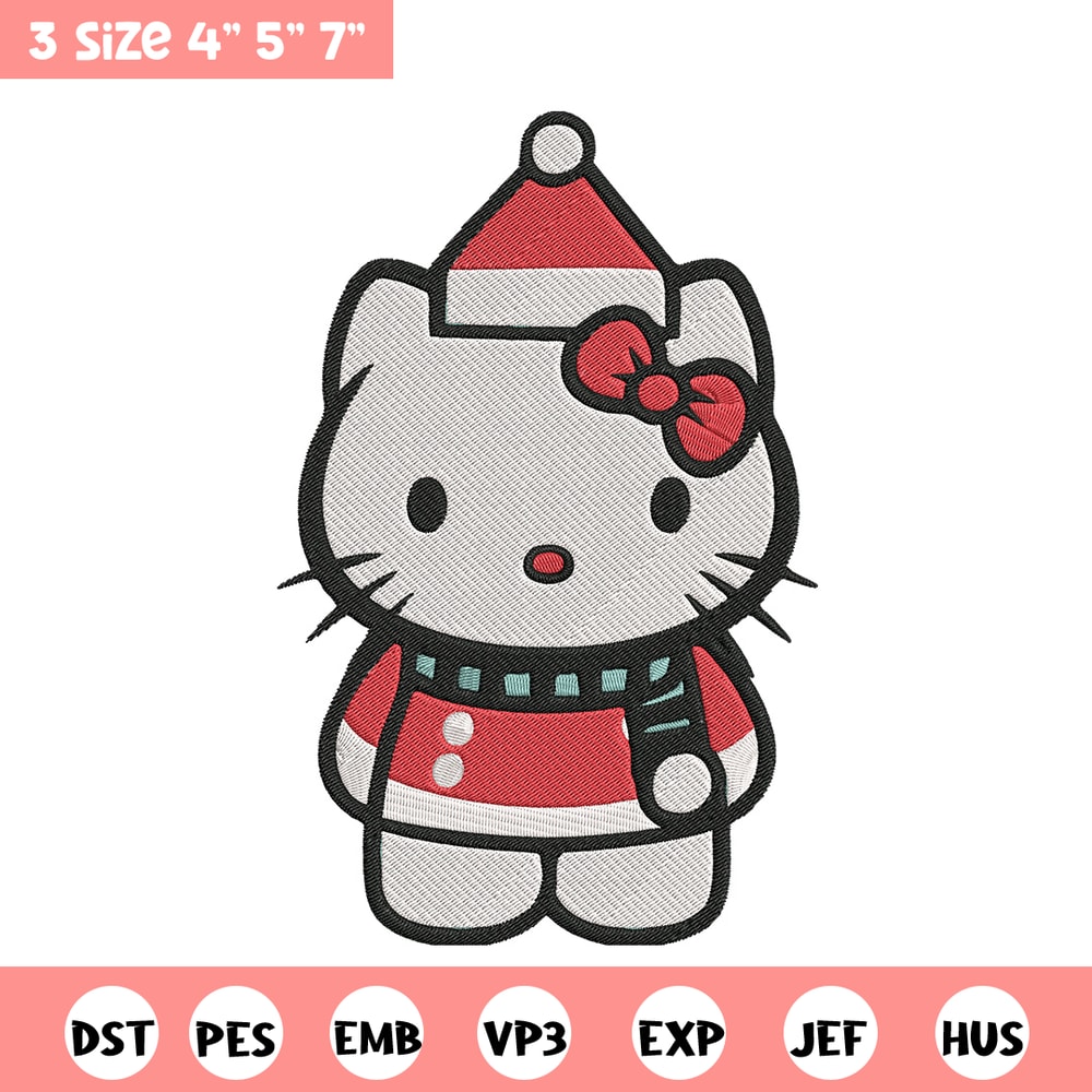Hello kitty chrismas Embroidery Design, Kitty Embroidery,Embroidery File,Anime Embroidery, Anime shirt,Digital download.jpg