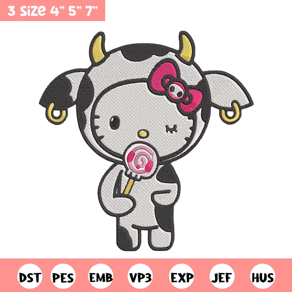 Hello kitty cow Embroidery Design, Hello kitty Embroidery, Embroidery File,Anime Embroidery,Anime shirt,Digital download.jpg