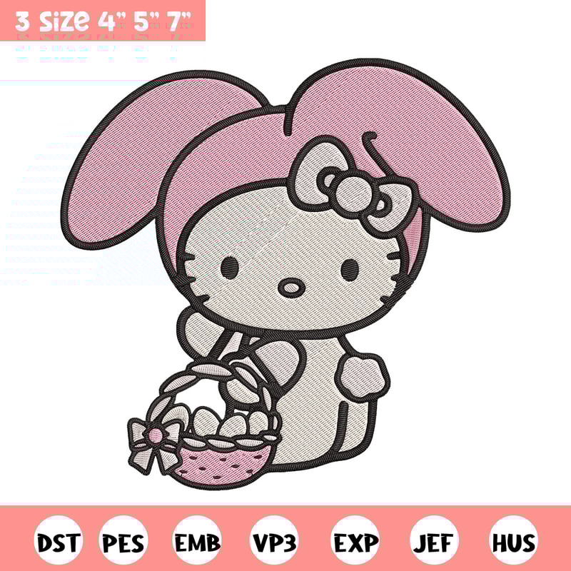 Hello Kitty Easter Embroidery Design, Hello kitty Embroidery, Embroidery File, Anime Embroidery, Digital download.jpg