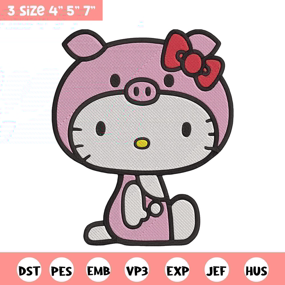Hello Kitty Embroidery Design, Hello kitty Embroidery, Embroidery File, Anime Embroidery, Digital download.jpg