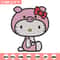 Hello Kitty Embroidery Design, Hello kitty Embroidery, Embroidery File, Anime Embroidery, Digital download.jpg