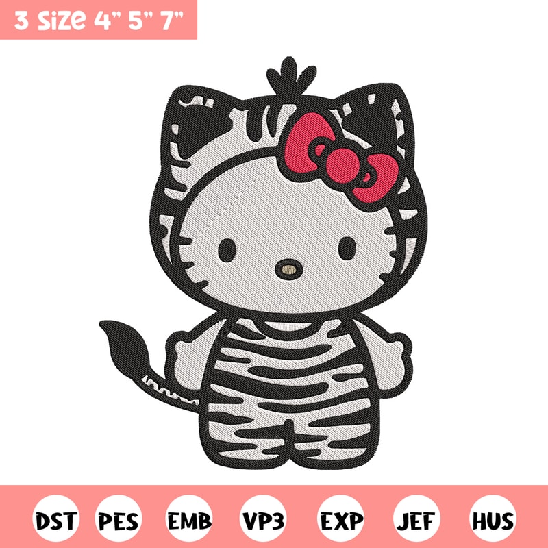 Hello Kitty sticker Embroidery Design, Hello kitty Embroidery, Embroidery File, Anime Embroidery, Digital download.jpg