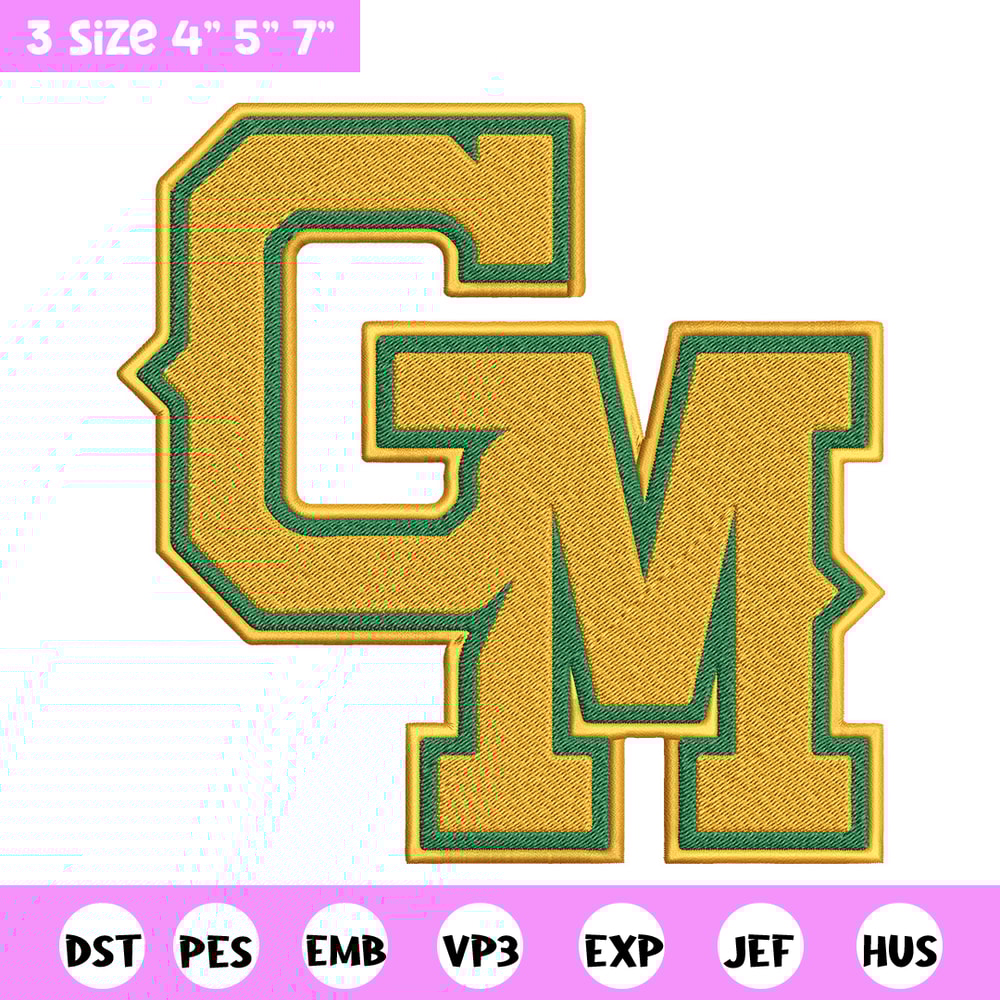 George Mason embroidery design, Baseball embroidery, Sport embroidery, logo sport embroidery, Embroidery design.jpg