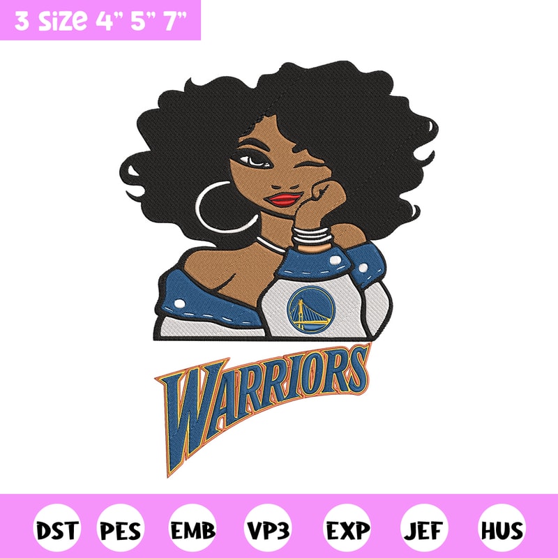 Golden State Warriors girl embroidery design, NBA embroidery,Sport embroidery, Embroidery design,Logo sport embroidery.jpg
