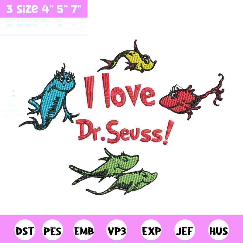 I Love Dr Seuss Embroidery Design, I Love Dr Seuss Embroidery, Embroidery File, Embroidery design, Digital download..jpg