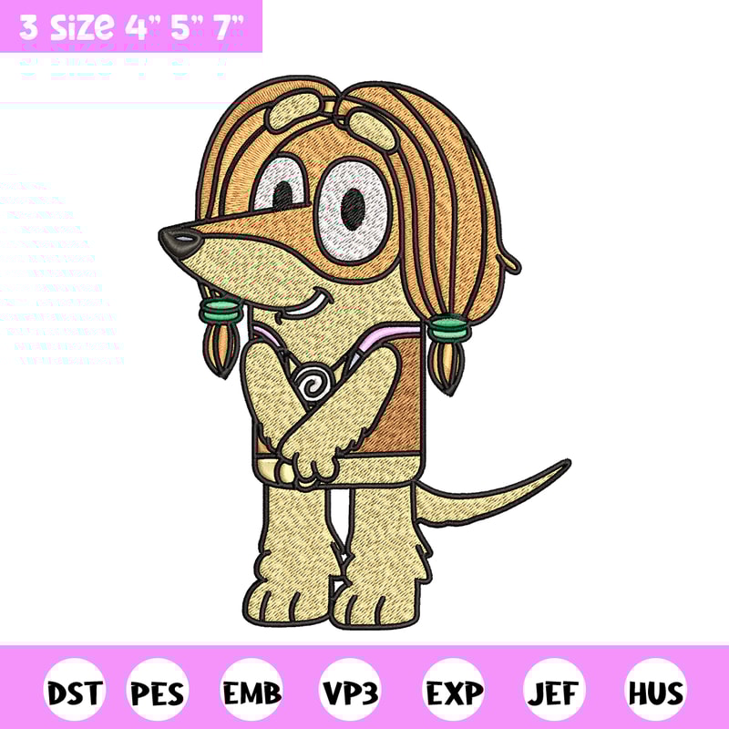 Indy Bluey Embroidery, Bluey cartoon Embroidery, Embroidery File, cartoon design, cartoon shirt, Digital download..jpg