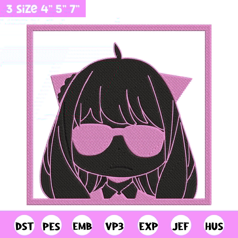 Anya box Embroidery Design, Spy x family Embroidery, Embroidery File, Anime Embroidery, Anime shirt, Digital download.jpg