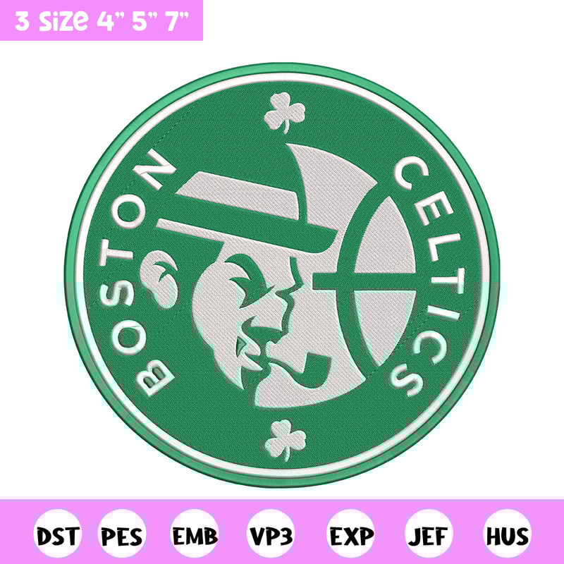 Boston Celtics logo embroidery design, NBA embroidery, Sport embroidery,Logo sport embroidery, Embroidery design.jpg