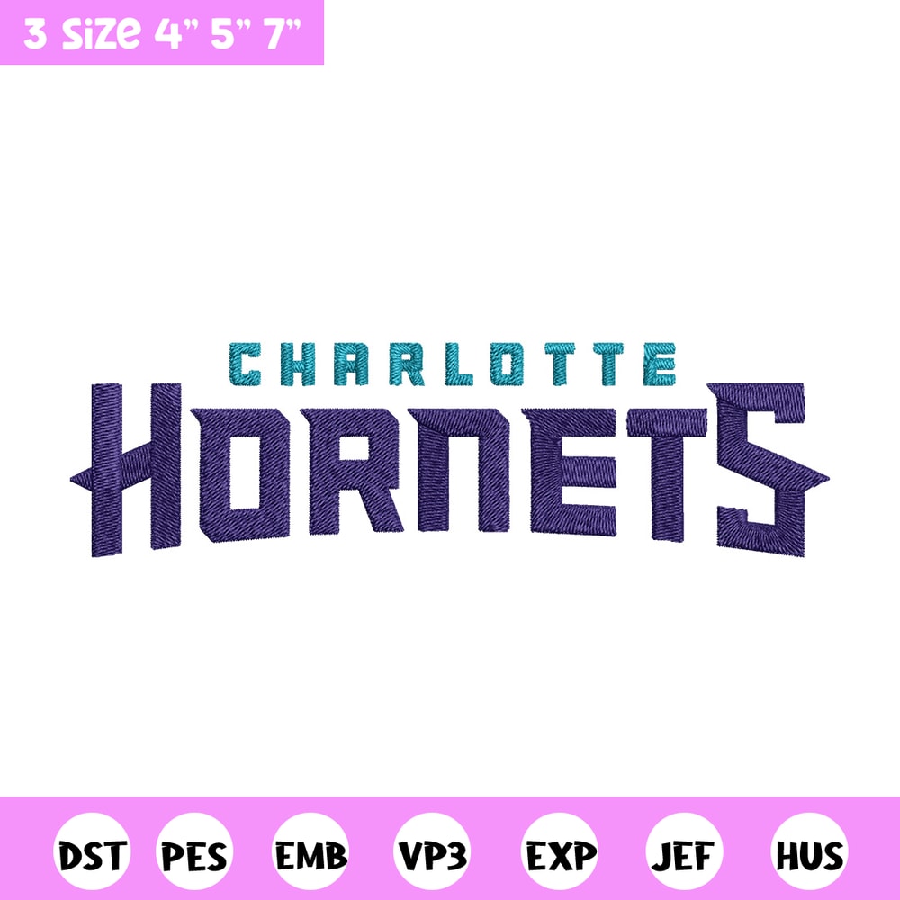 Charlotte Hornets logo embroidery design,NBA embroidery, Sport embroidery, Embroidery design,Logo sport embroidery.jpg