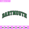 Dartmouth logo embroidery design, Baseball embroidery, Sport embroidery, logo sport embroidery, Embroidery design.jpg