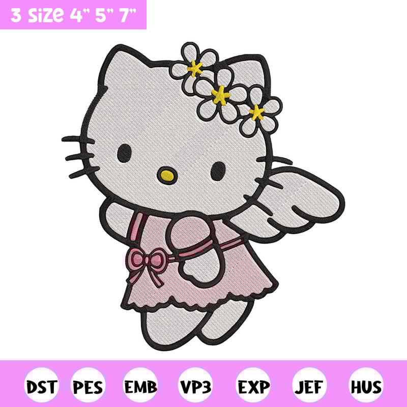 Hello Kitty angel Embroidery Design, Hello kitty Embroidery, Embroidery File, Anime Embroidery, Digital download.jpg