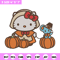 Hello kitty pumpkin Embroidery Design, Hello kitty Embroidery, Embroidery File, Anime Embroidery, Digital download.jpg