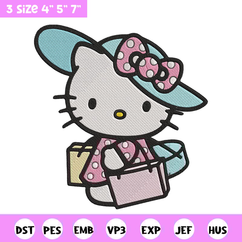 Hello kitty shopping Embroidery Design, Hello kitty Embroidery, Embroidery File, Anime Embroidery, Digital download.jpg