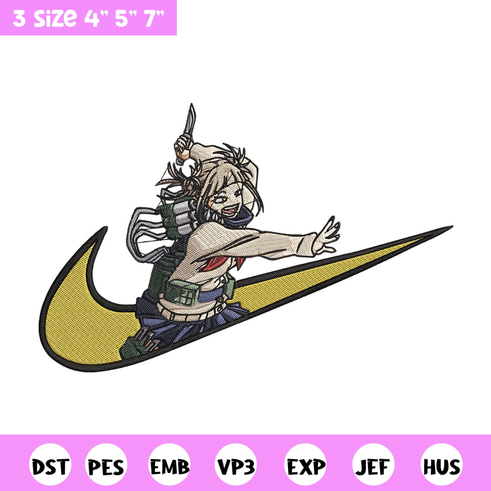 Himiko toga x nike Embroidery Design, Mha Embroidery, Embroidery File, Nike Embroidery, Anime shirt, Digital download.jpg