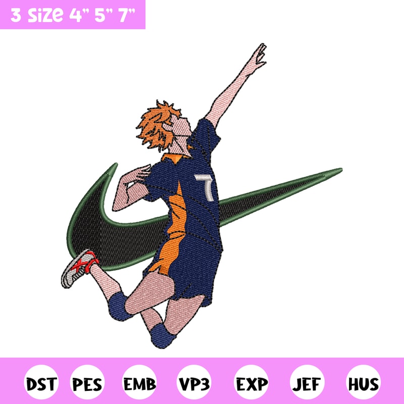 Hinata Shouyou Nike embroidery design, haykiuu embroidery, Nike design, anime design, anime shirt, Digital download.jpg