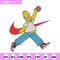 Homer Simpson Embroidery Design, Simpson Embroidery, Embroidery File, Anime Embroidery, Nike shirt, Digital download.jpg