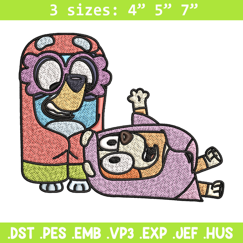 Bluey bingo Embroidery design, Bluey bingo Embroidery, Embroidery File, cartoon design, cartoon shirt, Digital download.jpg