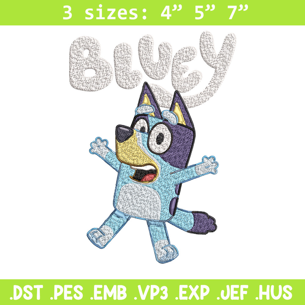 Bluey Embroidery, Bluey Cartoon Embroidery, cartoon Embroidery, cartoon shirt, Embroidery File, Instant download..jpg