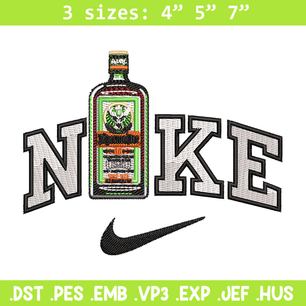 Bottle x nike logo embroidery design, Nike embroidery, Embroidery file, Embroidery shirt, Nike design, Digital download.jpg