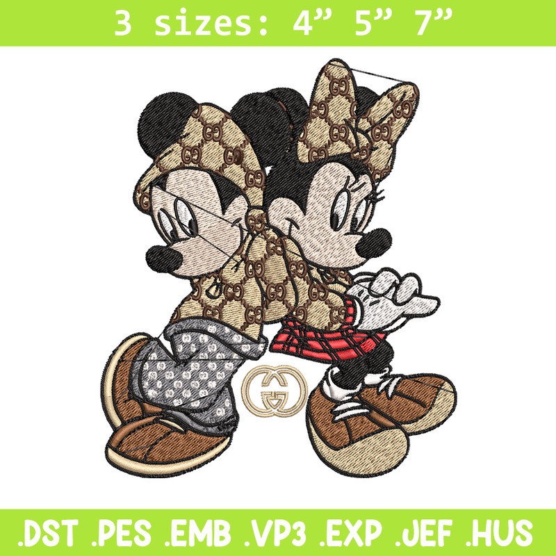 Couple gucci mouse Embroidery Design, Gucci Embroidery, Embroidery File, Logo shirt,Sport Embroidery, Digital download.jpg