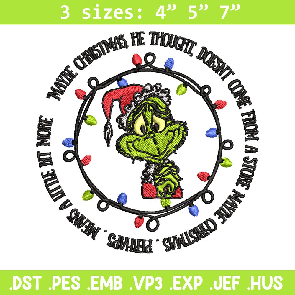 Grinch santa logo Embroidery design, Grinch merry christmas Embroidery, Grinch design, Embroidery File, Instant download.jpg