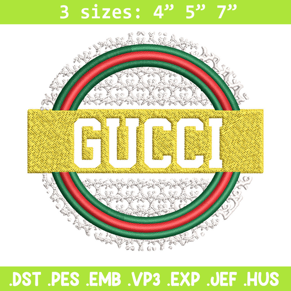 Gucci logo Embroidery Design, Gucci Embroidery, Brand Embroidery, Logo shirt, Embroidery File, Digital download.jpg