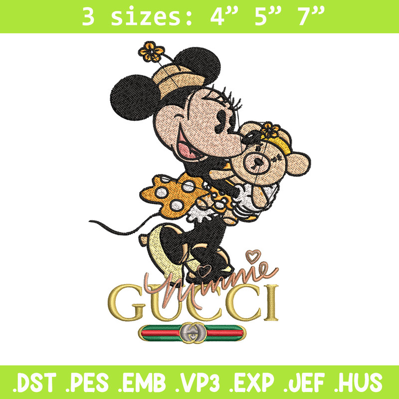 Gucci Minnie mouse Embroidery design, Gucci Embroidery, Disney design, Embroidery File, cartoon shirt, Digital download..jpg