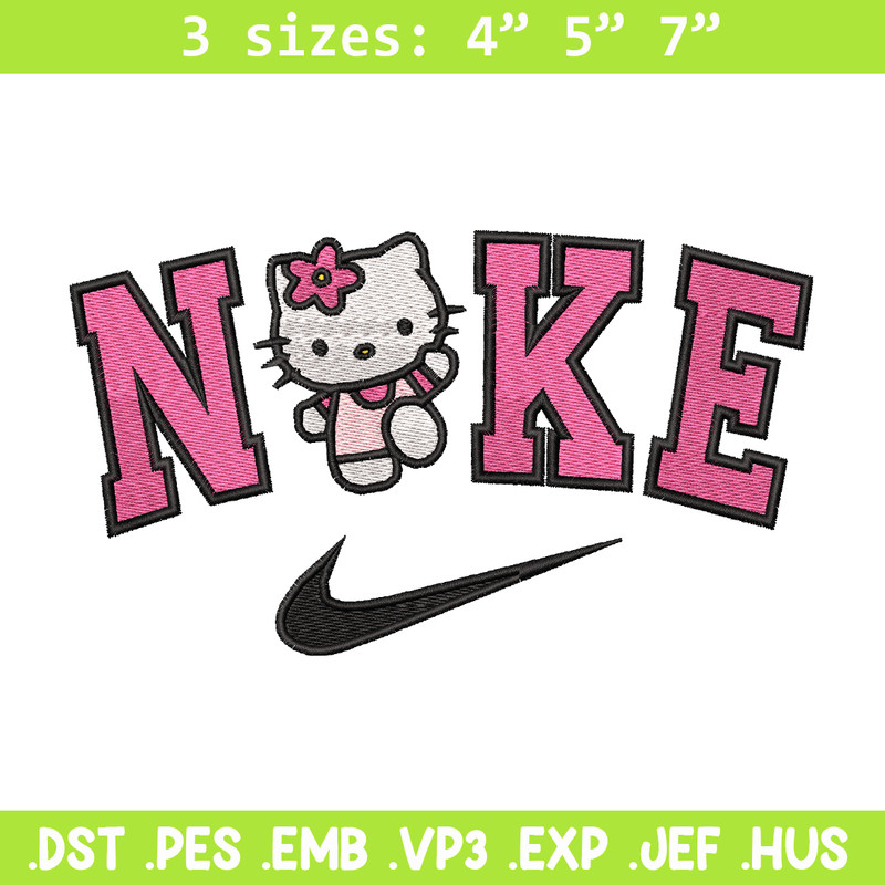 Hello Kitty Nike embroidery design, Hello Kitty embroidery, nike design, logo design, logo shirt, Digital download.jpg