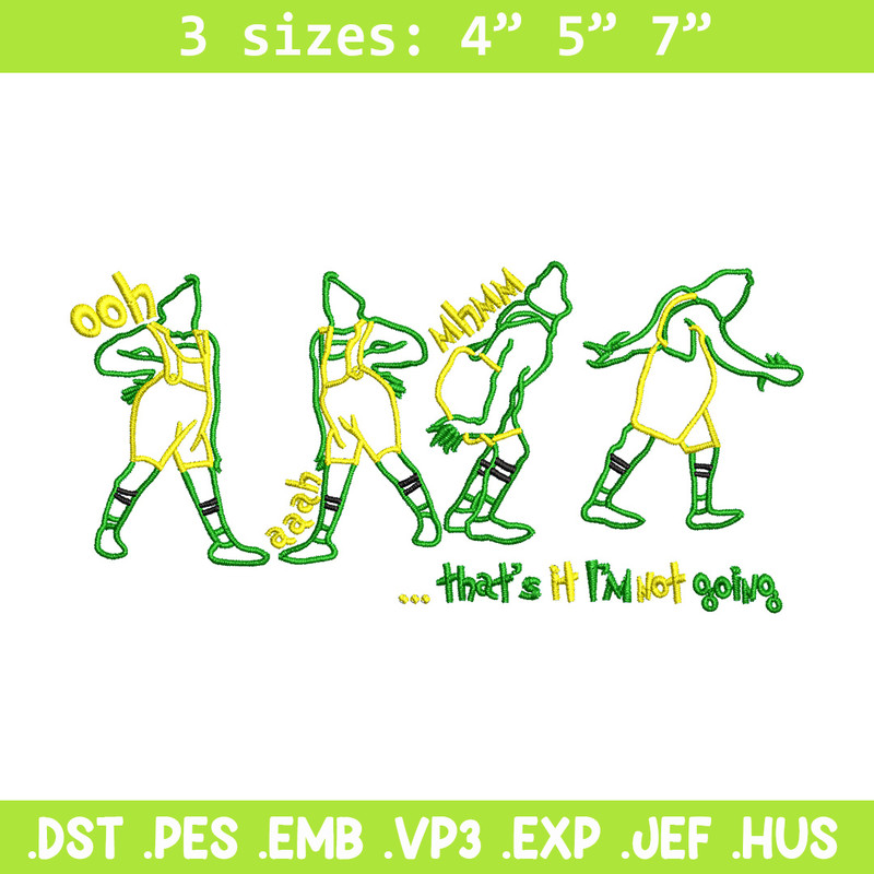 IM not going embroidery design, Grinch embroidery, Chrismas design,Embroidery shirt, Embroidery file, Digital download.jpg