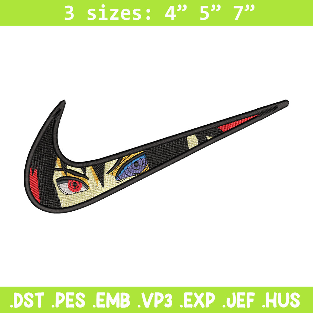 Itachi Uchiha nike embroidery design, Naruto embroidery, Nike design, Logo shirt, anime shirt, digital download.jpg