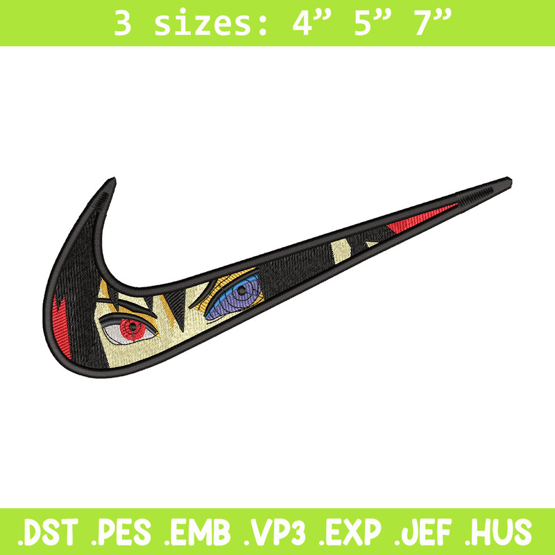 Itachi Uchiha nike embroidery design, Naruto embroidery, Nike design, Logo shirt, anime shirt, digital download.jpg