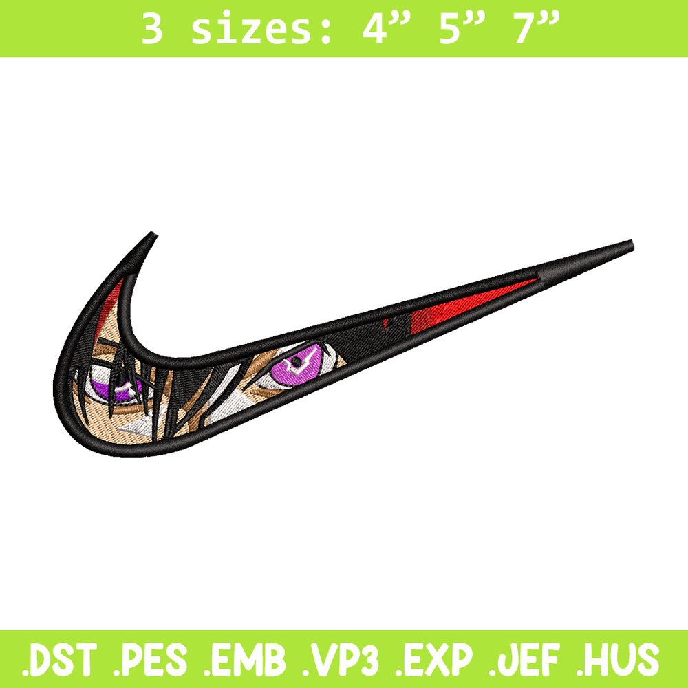 Lelouch vi Britannia Nike embroidery design, anime embroidery, nike design, anime design, anime shirt, Digital download.jpg