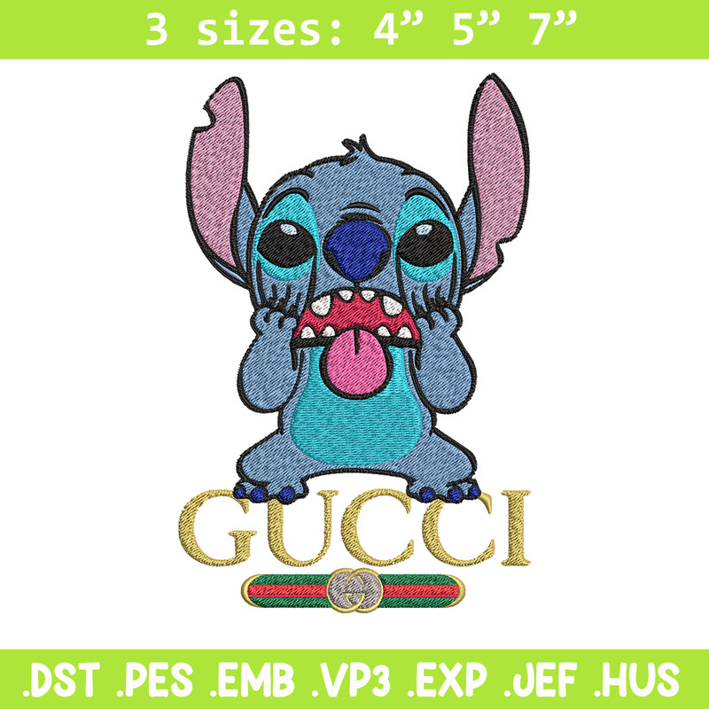 Logo Gucci Stitch Embroidery design, Disney Embroidery, Disney design, Embroidery File, cartoon shirt, Digital download..jpg