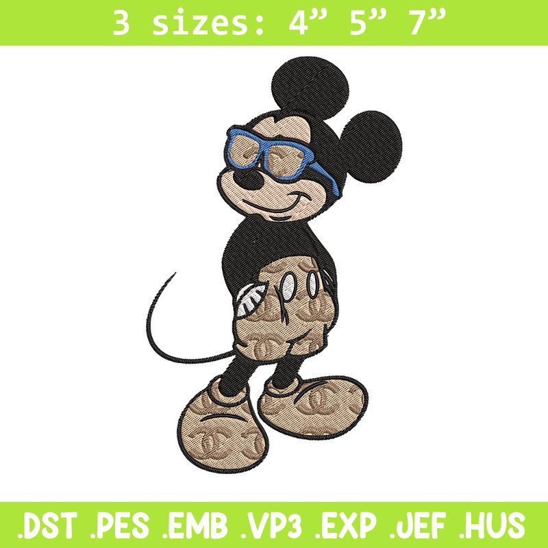 Mickey cool Embroidery Design, Gucci Embroidery, Brand Embroidery, Embroidery File, Logo shirt, Digital download.jpg