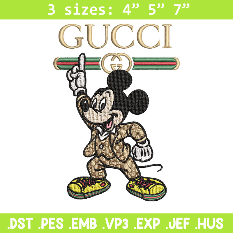 Mickey gucci Embroidery Design, Gucci Embroidery, Embroidery File,Logo shirt, Sport Embroidery, Digital download.jpg