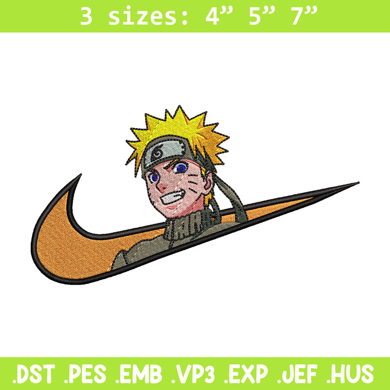 Naruto smile Nike Nike embroidery design, Naruto embroidery, Nike design, anime design, anime shirt, Digital download.jpg