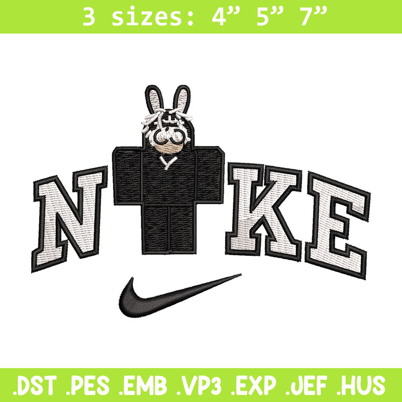 Nike bunny lego embroidery design, Bunny embroidery, Nike design, Embroidery shirt, Embroidery file, Digital download.jpg