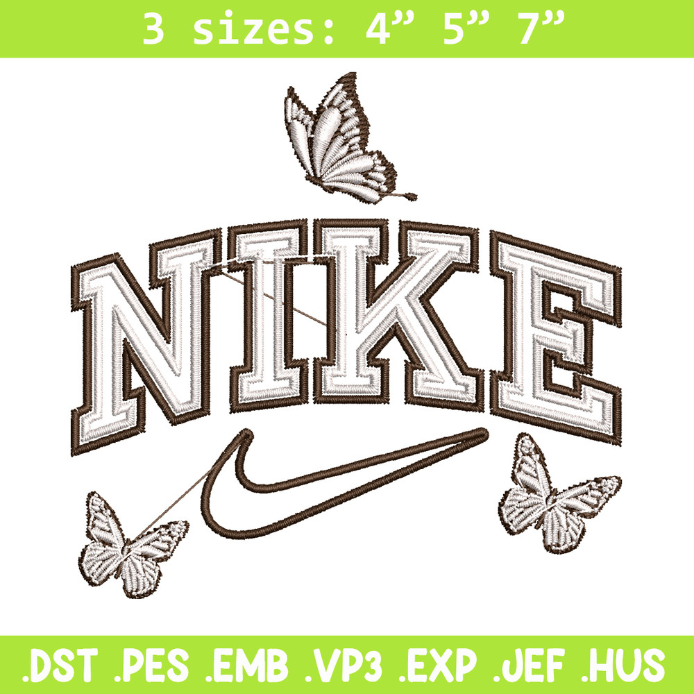 Nike butterfly embroidery design, logo embroidery, logo design, logo shirt, digital download.jpg