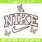 Nike butterfly embroidery design, logo embroidery, logo design, logo shirt, digital download.jpg