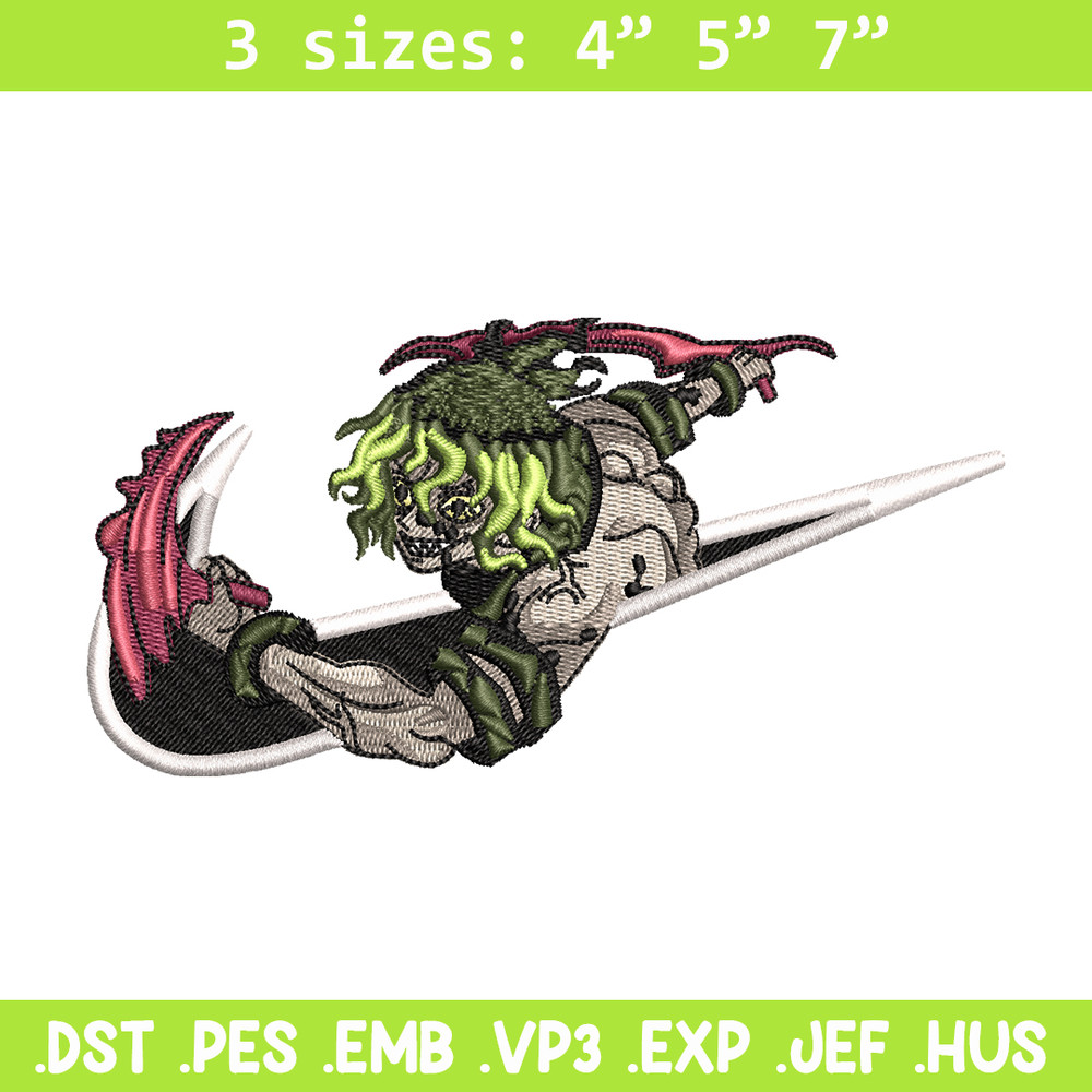 Nike Gyutaro embroidery design, Kimetsu no Yaiba embroidery, nike design, anime shirt, digital download.jpg