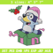 Bluey merry embroidery design, Bluey embroidery, Chrismas design, Embroidery file, Embroidery shirt, Digital download.jpg
